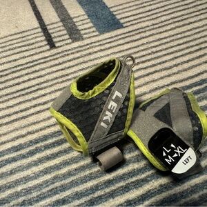 LEKI Shark System Wrist Strap - Gray with Lime Trim M-XL